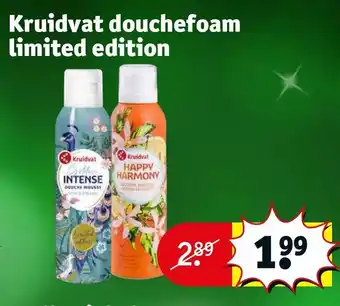 Kruidvat Douchefoam limited edition aanbieding