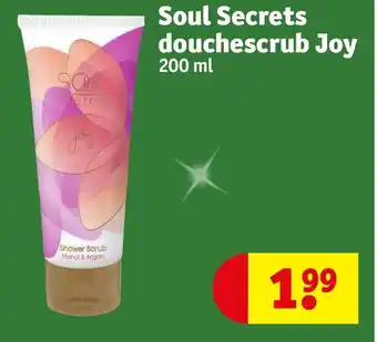 Kruidvat Soul Secrets douchescrub Joy 200 ml aanbieding