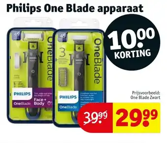 Kruidvat Philips One Blade apparaat aanbieding