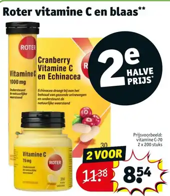 Kruidvat Roter vitamine C en blaas** aanbieding