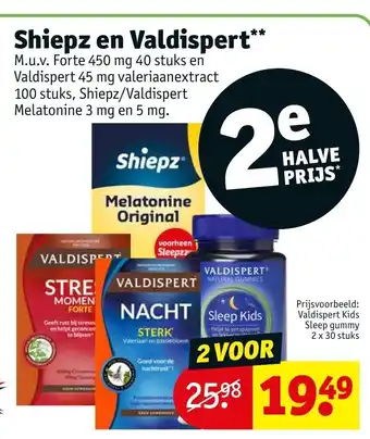 Kruidvat Shiepz en Valdispert** aanbieding