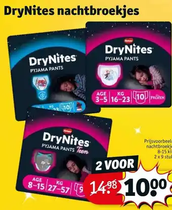 Kruidvat DryNites nachtbroekjes aanbieding