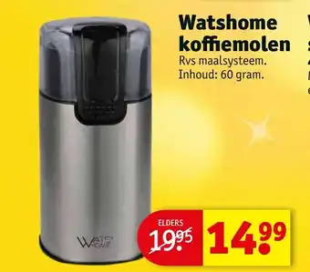 Kruidvat Watshome koffiemolen 60 gram aanbieding