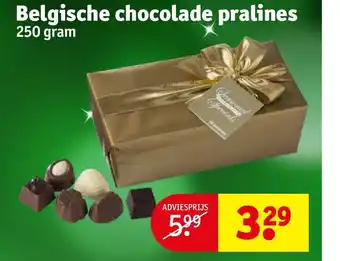 Kruidvat Belgische chocolade pralines 250 gram aanbieding