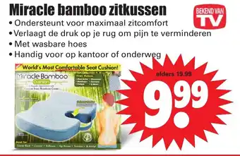 Dirk Miracle bamboo zitkussen aanbieding