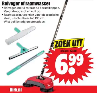 Dirk Rolveger of raamwasset aanbieding