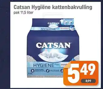 Dagwinkel Catsan hygiene kattenbakvulling aanbieding