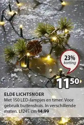 Jysk Elde lichtsnoer aanbieding