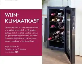 Blokker Wijn klimaatkast aanbieding