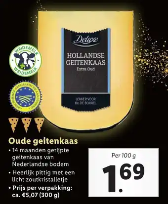 Lidl Oude geitenkaas 100g aanbieding