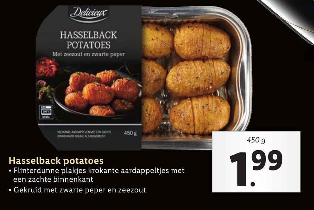 Hasselback potatoes 450g aanbieding bij Lidl