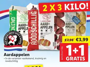 Lidl Aardappelen 1+1 gratis aanbieding