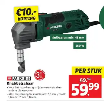 Lidl Parkside knabbelschaar aanbieding