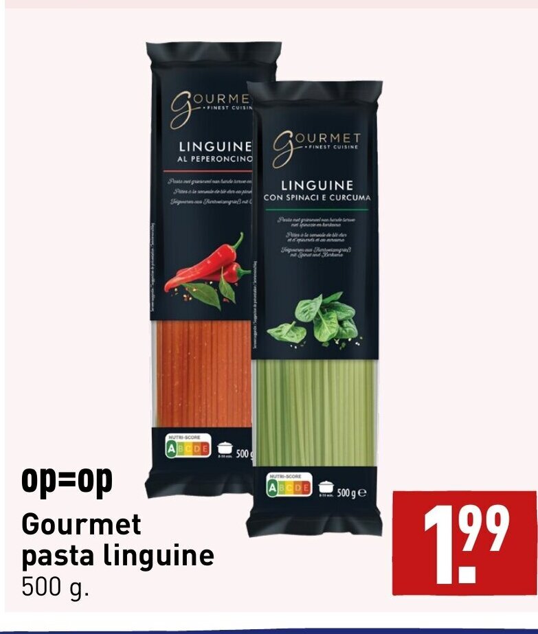 Gourmet pasta linguine 500g aanbieding bij ALDI