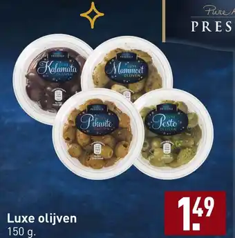 ALDI Luxe olijven 150g aanbieding