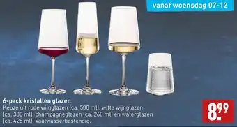 ALDI 6-pack Kristallen glazen aanbieding