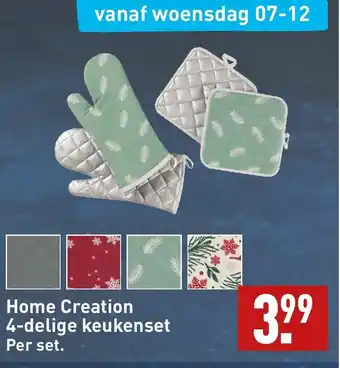 ALDI Home creation 4-delige keukenset per set aanbieding