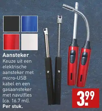 ALDI Aansteker aanbieding