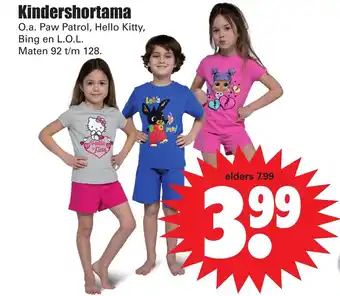 Dirk Kindershortama aanbieding