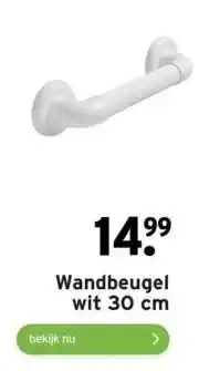 GAMMA Wandbeugel wit aanbieding