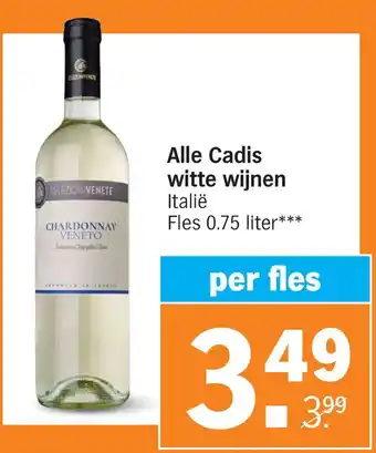 Albert Heijn Alle cadis witte wijnen aanbieding