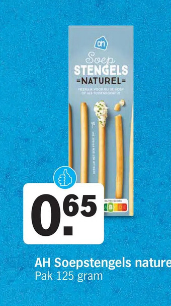 Albert Heijn Ah soepstengels naturel aanbieding