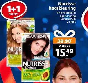 Trekpleister Nutrisse haarkleuring 1+1 gratis aanbieding