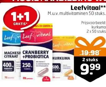 Trekpleister Leefvitaal 1+1 gratis aanbieding