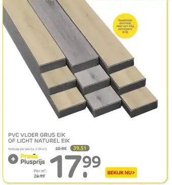 Praxis Pvc vloer grijs eik of licht naturel eik aanbieding