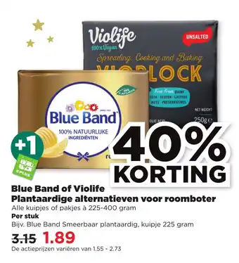 PLUS Blue Band of Violife Plantaardige alternatieven voor roomboter aanbieding