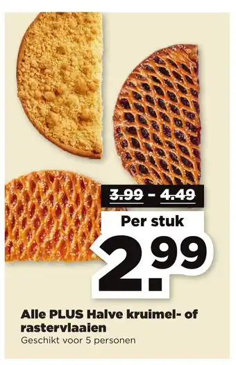 PLUS Alle PLUS Halve kruimel-of rastervlaaien aanbieding