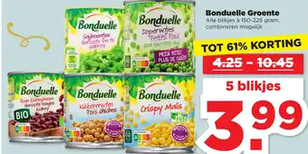 PLUS Bonduelle Groente 150-225 gram aanbieding