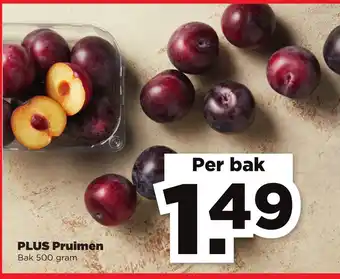 PLUS Pruimen 500 gram aanbieding