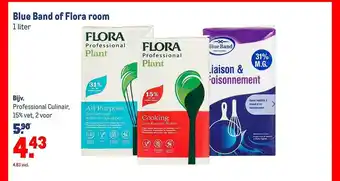 Makro Blue band of Flora room 1 liter aanbieding