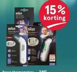 Etos Braun thermometers aanbieding