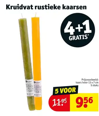 Kruidvat Kruidvat rustieke kaarsen aanbieding