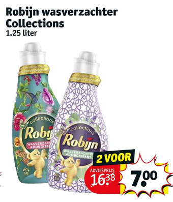 Kruidvat Robijn wasverzachter collections aanbieding