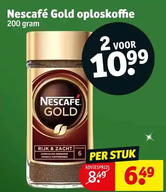 Kruidvat Nescafé gold oploskoffie aanbieding