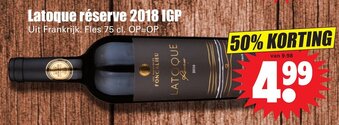 Dirk Latoque reserve 2018 IGP 750ml aanbieding