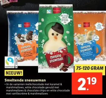 Lidl Smeltende sneeuwman aanbieding