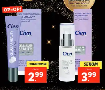 Lidl Cien cellular beauty gezichtsverzorging aanbieding