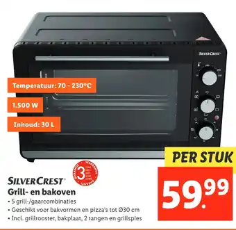 Lidl Silvercrestⓡ grill- en bakoven aanbieding