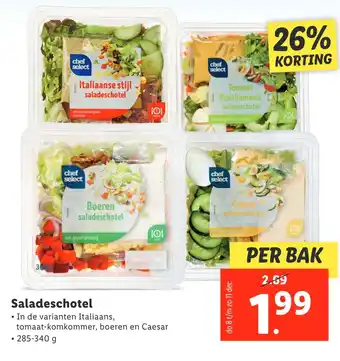 Lidl Saladeschotel aanbieding