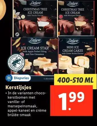 Lidl Kerstijsjes aanbieding