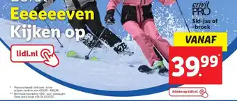 Lidl Ski-jas of -broek aanbieding