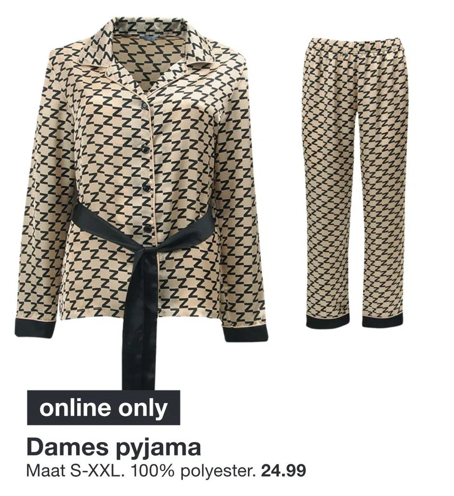 Dames pyjama aanbieding bij Zeeman