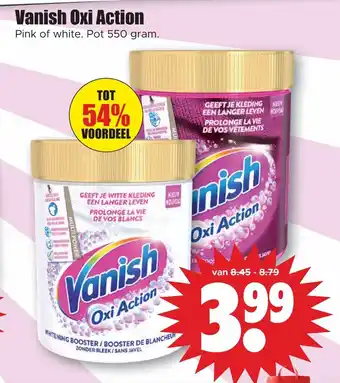 Dirk Vanish Oxi Action 550 gram aanbieding