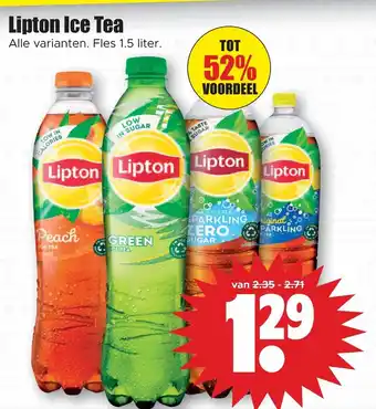 Dirk Lipton Ice Tea 1.5 liter aanbieding