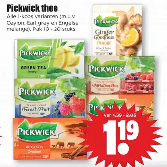 Dirk Pickwick thee Pak 10-20 stuks aanbieding