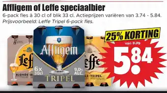 Dirk Affligem of Leffe speciaalbier aanbieding